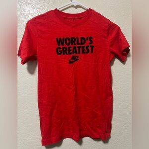 Nike Red Tee with Bold Graphic